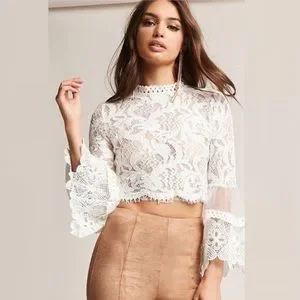 Forever 21 White Peplum Tube Top Forever 21 Tops Forever